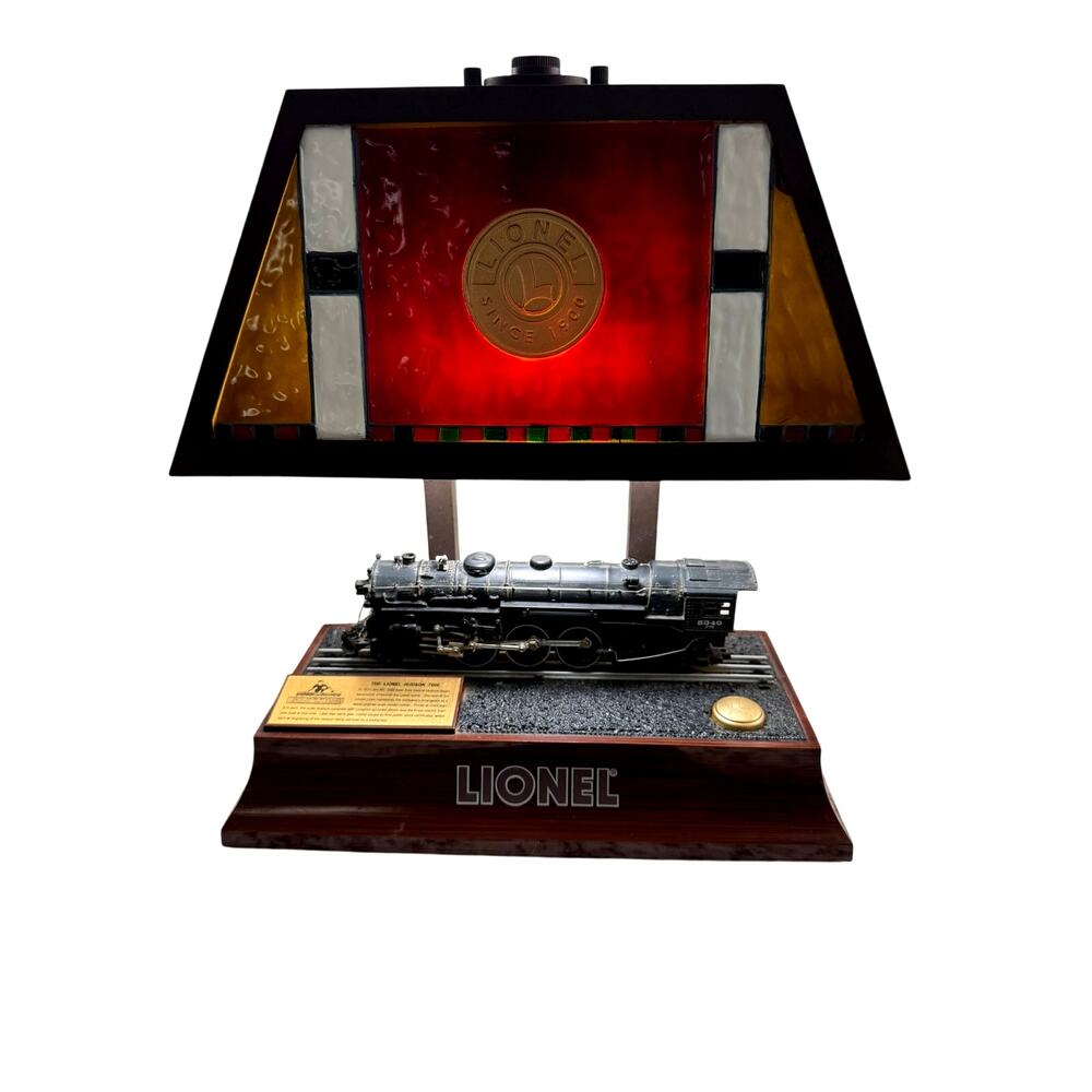 Lionel Hudson 700E Commemorative Train Lamp Light Sound Stained Glass Style 2000